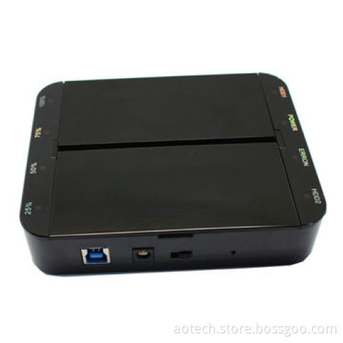 2-bay SATA HDD enclosure docking station, double 2.5/3.5-inch SATA to USB 3.0